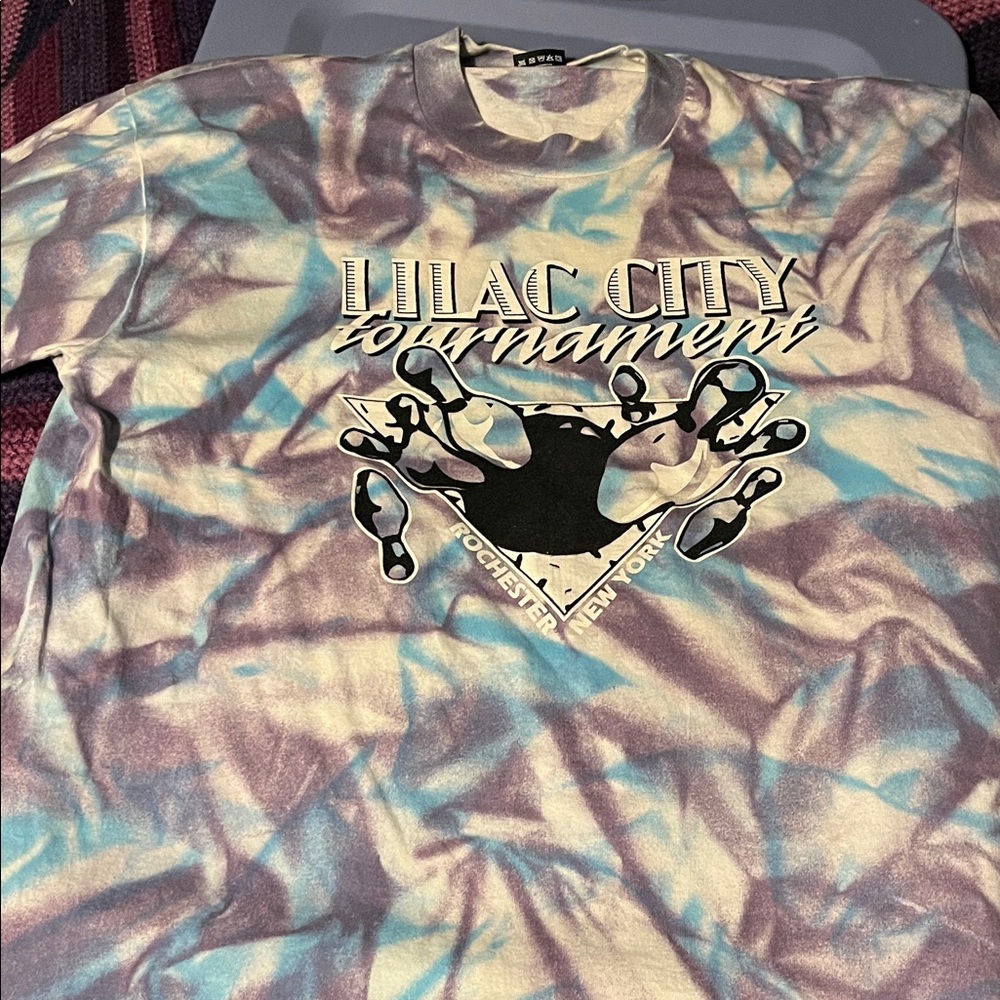 Vintage Tie Dye New York Bowling Tournament Shirt